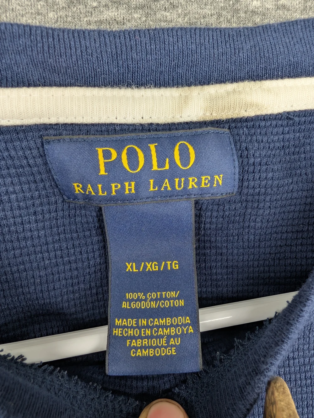 Polo by Ralph Lauren Waffle-Knit Long Sleeve Crewneck Shirt